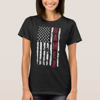 American Flag Gamer Tees Video Games Boys Men Gam