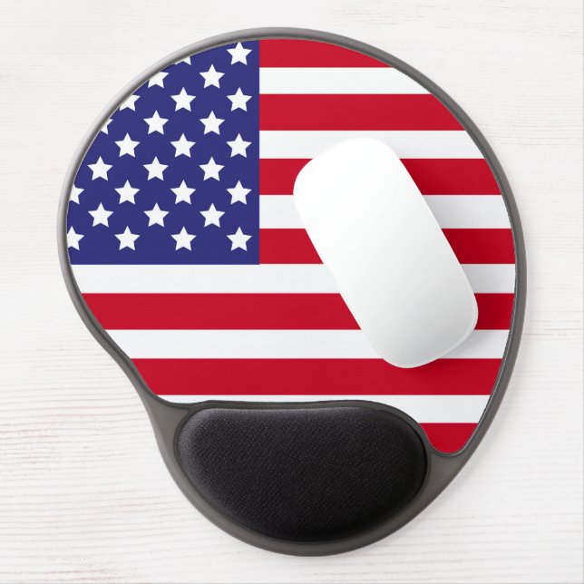 American Flag Gel Mouse Pad (Left Side)