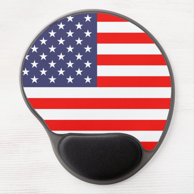 American flag gel mouse pad custom gift (Front)
