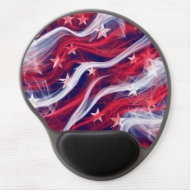 American flag Gel Mousepad (Front)