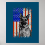 American Flag German Shepherd Dog Dad Mom Puppy Poster<br><div class="desc">American Flag German Shepherd Dog Dad Mom Puppy Patriotic Gift. Perfect gift for your dad,  mom,  papa,  men,  women,  friend and family members on Thanksgiving Day,  Christmas Day,  Mothers Day,  Fathers Day,  4th of July,  1776 Independent day,  Veterans Day,  Halloween Day,  Patrick's Day</div>