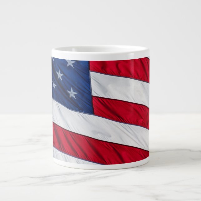 American Flag Giant Coffee Mug (Front)
