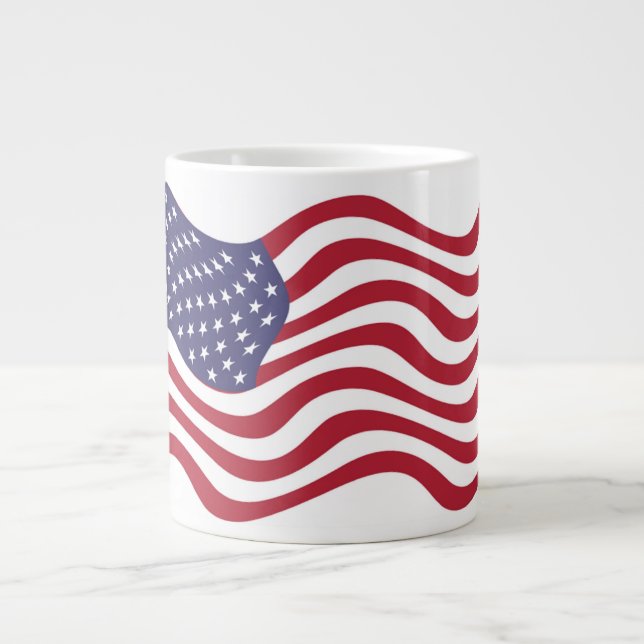 AMERICAN FLAG GIANT COFFEE MUG (Front)