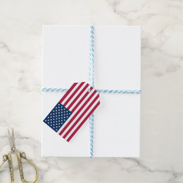 American flag gift tags