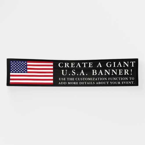 American Flag Gigantic  Long Banner