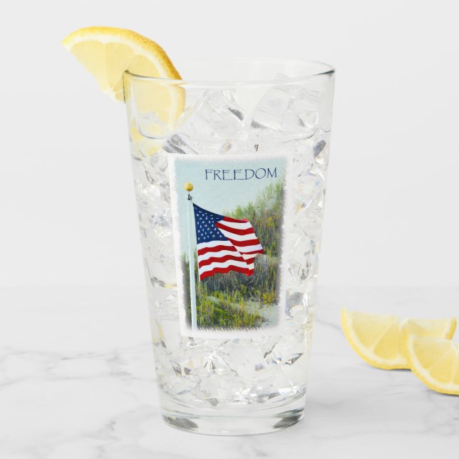 American Flag Glass (Front Ice)