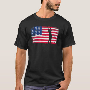American Flag Golf 4th Of July Patriotic Golfer Me T-Shirt