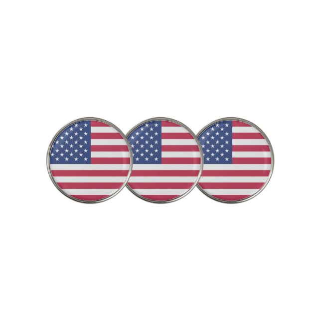 American Flag Golf Ball Marker (3 Up)