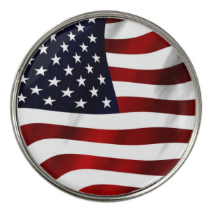 American Flag Golf Ball Marker