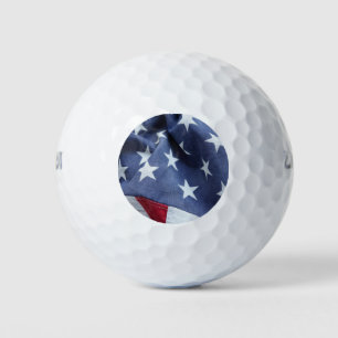 American flag golf balls