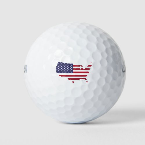 american flag golf balls