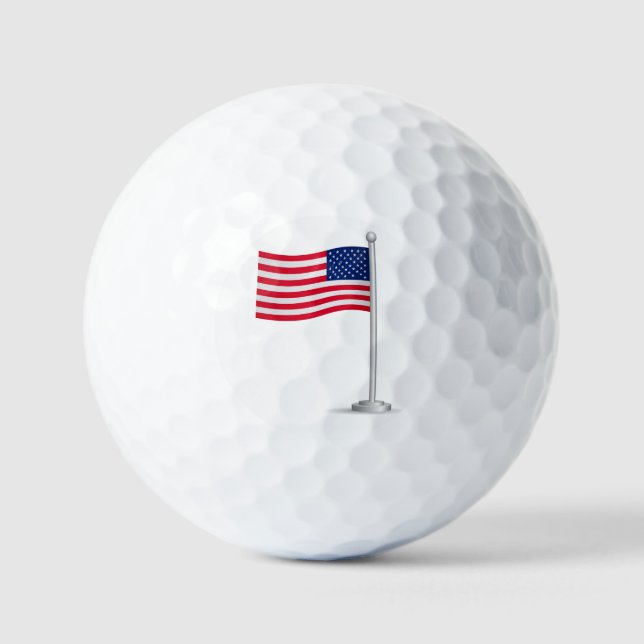 american flag golf balls (Front)
