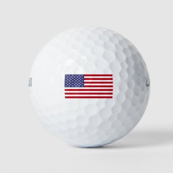 American Flag Golf Balls by BlakCircleGirl at Zazzle