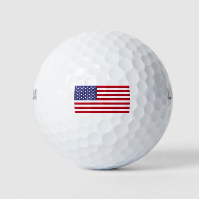 American Flag Golf Balls (Front)