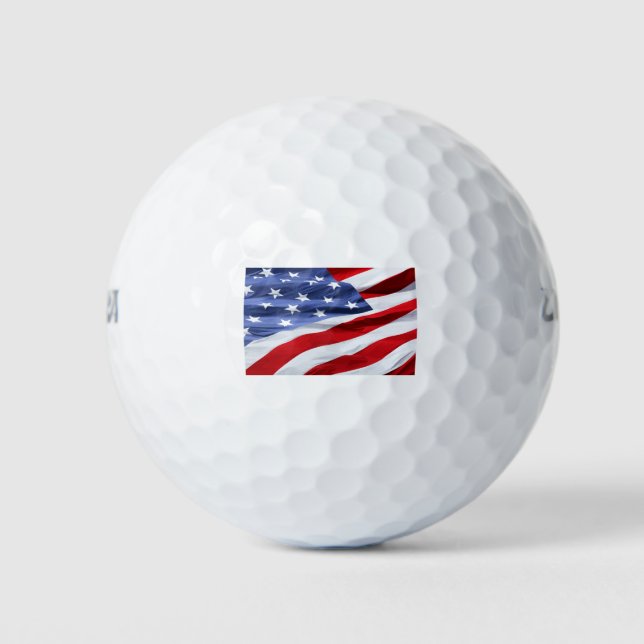 American Flag Golf Gift Balls (Front)