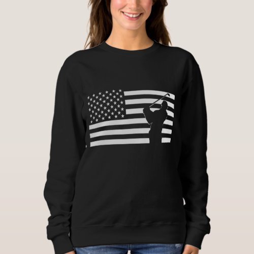 American Flag Golf Sweatshirt