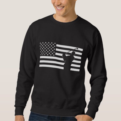 American Flag Golf Sweatshirt