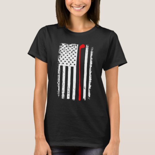 American Flag Golf Team Retro Golf Lover T_Shirt