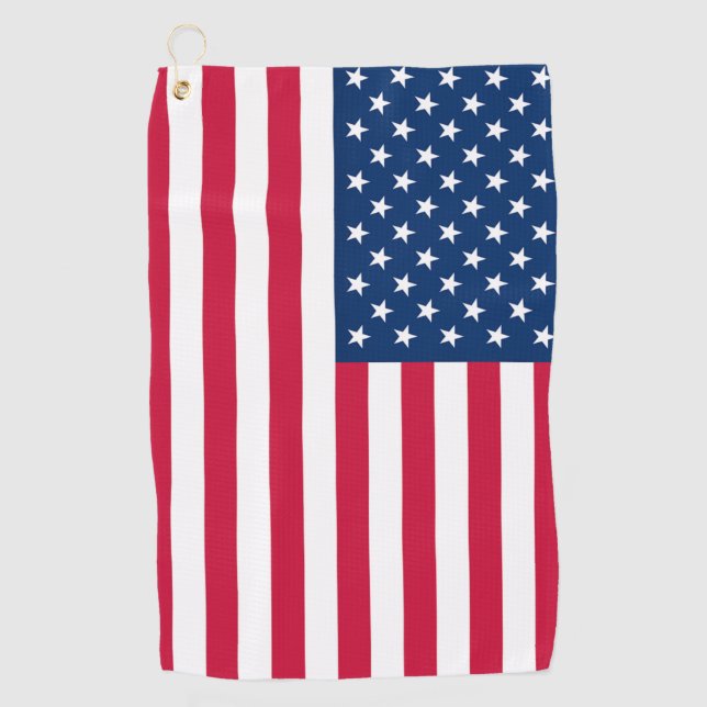 American Flag Golf Towel Patriotic (Front)