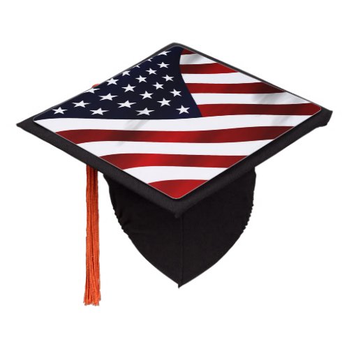 American Flag Graduation Cap Topper