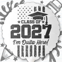 American Flag Graduation Senior Class of 2027