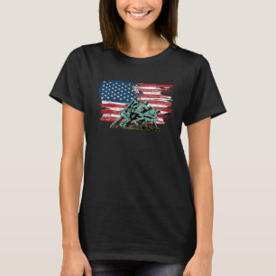 American Flag Graphic USA Patriotic T-Shirt