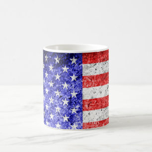American Flag Grunge Coffee Mug