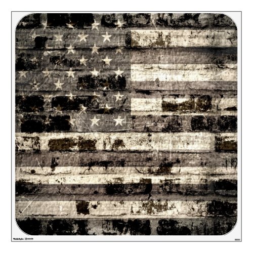 American Flag Grunge Wall Sticker