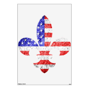 American Flag Grunge Wall Sticker