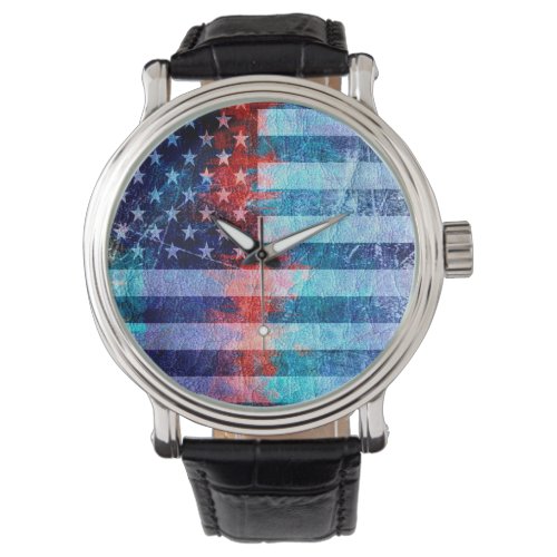 American Flag Grunge Watch