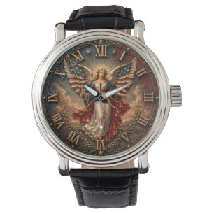 American Flag Guardian Patriotic Angel Watch