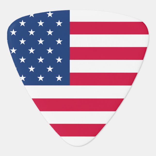 American Flag Guitar Pick (Front)