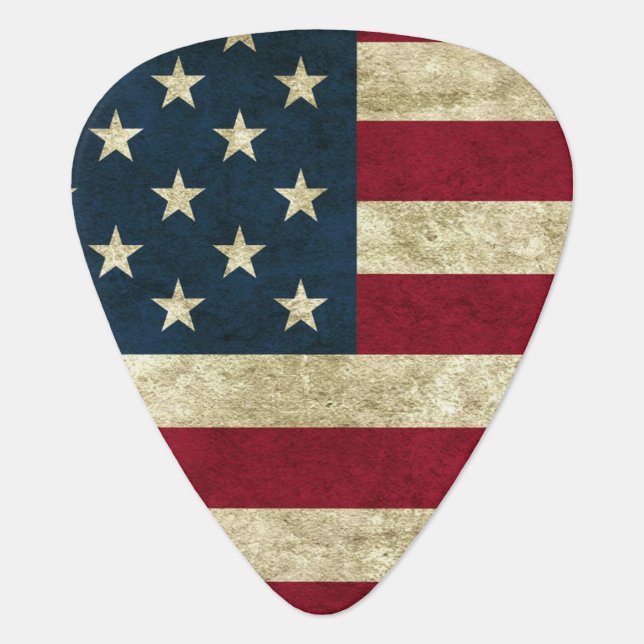 American Flag Guitar Pick (Front)
