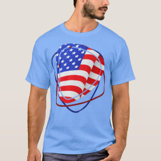 American Flag Guitar Pick Guitarist T-Shirt