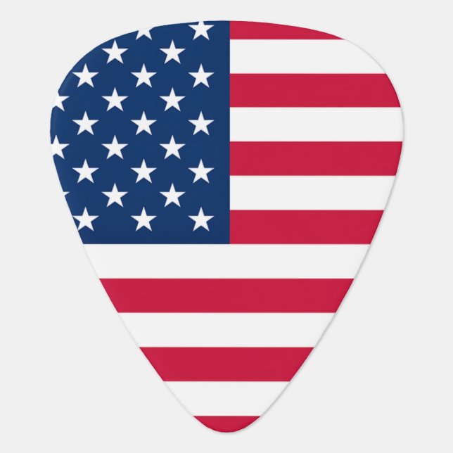 American Flag Guitar Pick USA (Front)