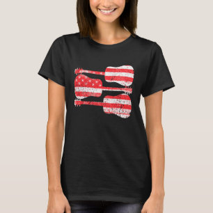 American Flag Guitars T-Shirt