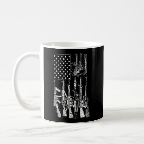 American Flag Gun Enthusiast Gifts Gun Shirts Gun  Coffee Mug