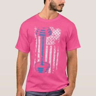 American Flag Gym And Fitness  Weight Lifting Gift T-Shirt