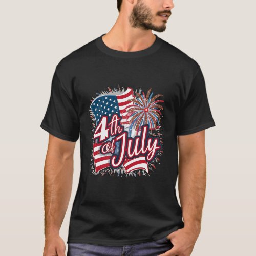 American Flag Happy independence Day Beer 4th july T_Shirt