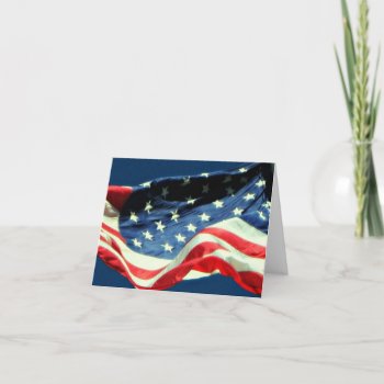 American Flag Happy Veterans Day Military Card by ForEverProud at Zazzle