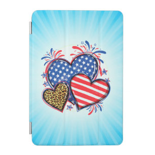 American Flag Heart Leopard Sublimation-64210 iPad Mini Cover