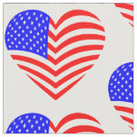 american flag heart usa patriotic fabric