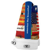 AMERICAN FLAG High Top Shoes (Left Shoe Back)