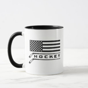 American Flag Hockey Apparel - Hockey Mug
