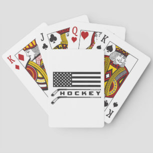American Flag Hockey Apparel - Hockey Poker Cards