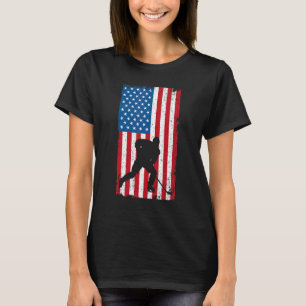 American Flag Hockey T-Shirt