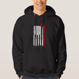 American Flag Hockey Usa Patriotic Hoodie