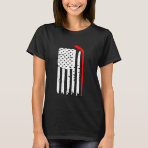 American Flag Hockey Usa Patriotic T-Shirt