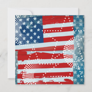 American Flag Holiday Card