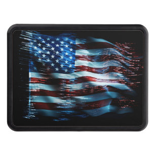 American flag hologram hitch cover